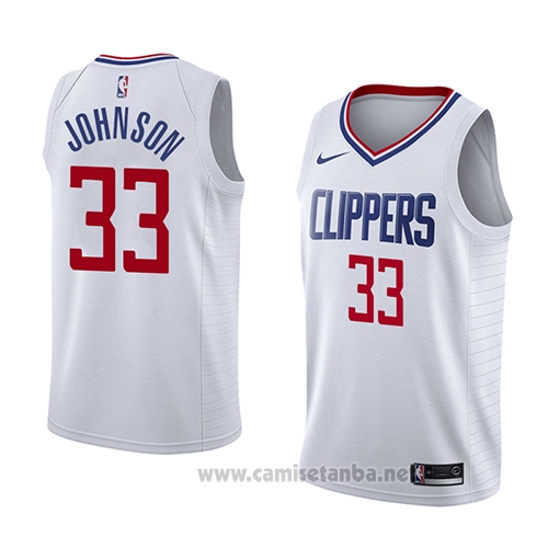 Camiseta Los Angeles Clippers Wesley Johnson #33 Association 2018 Blanco